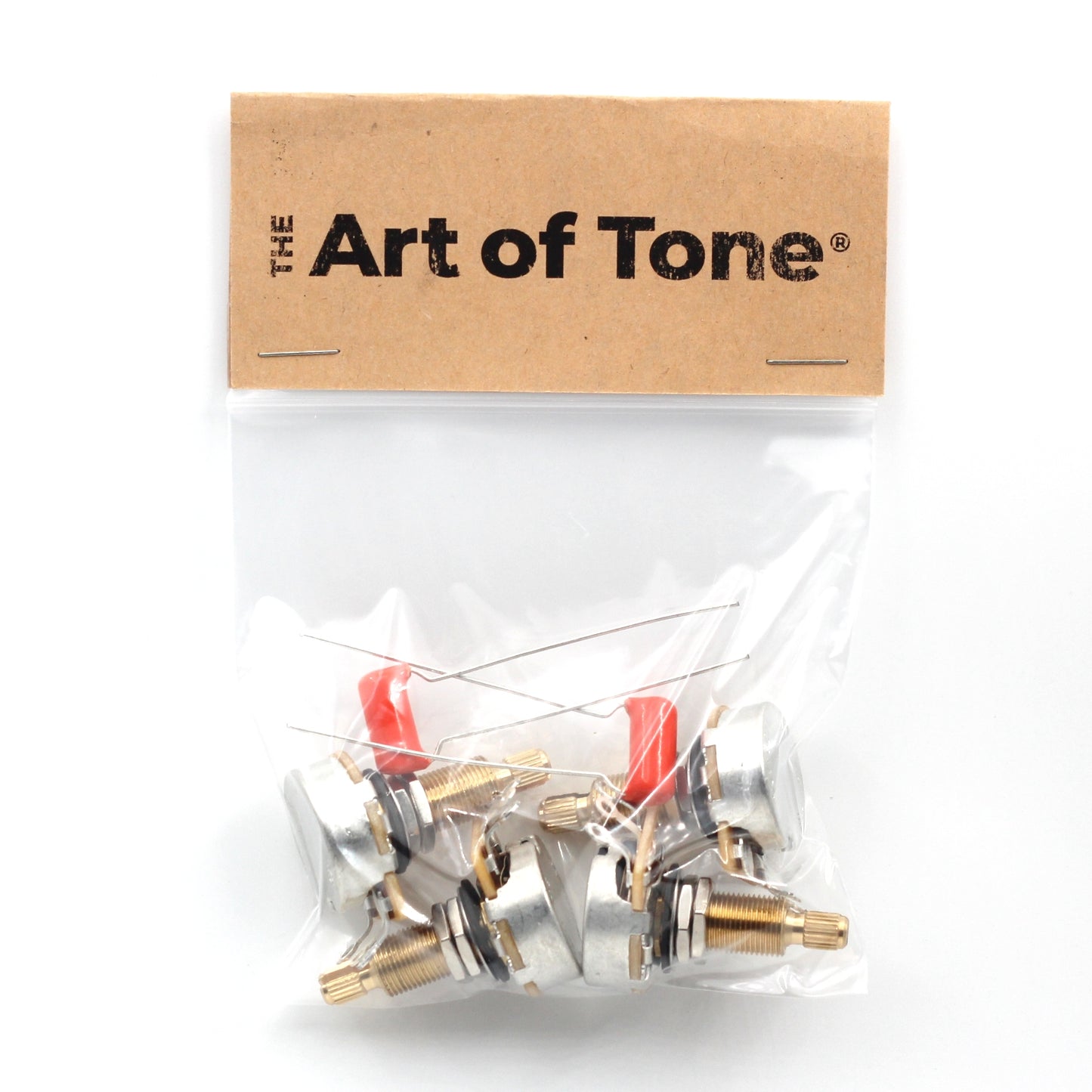 (4) CTS TAOT CUSTOM 500K LONG Shaft Potentiometers + (2) 022uf Capacitors