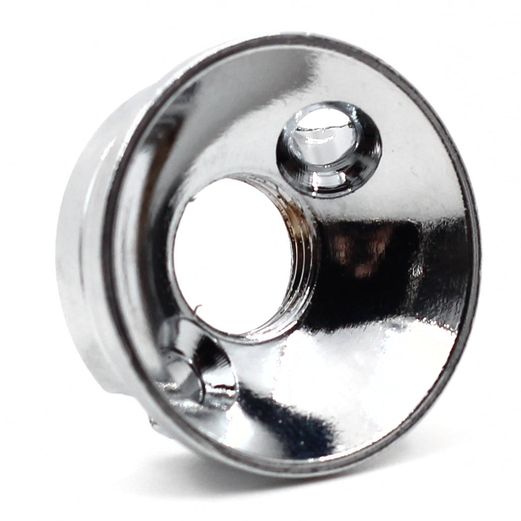 Electrosocket Jack Plate for Telecasters - Polished Chrome Finish + Switchcraft J11 Mono Jack