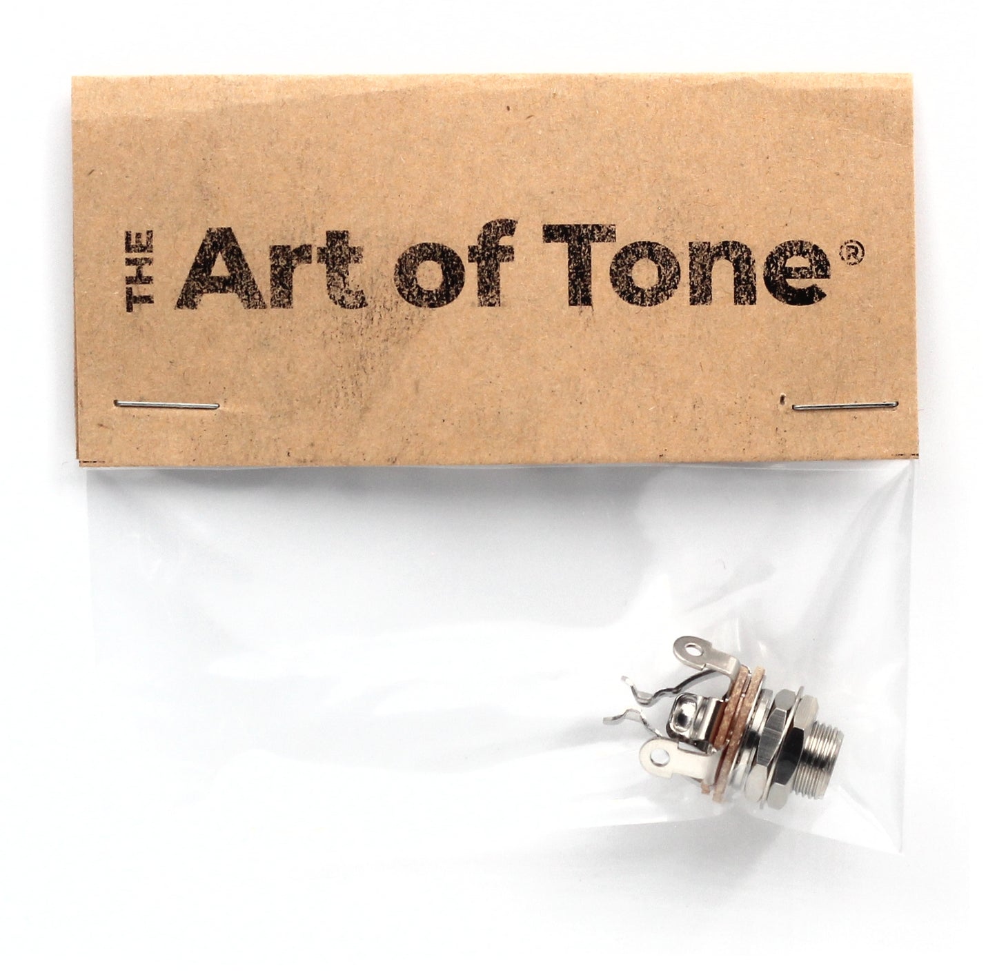Pure Tone Mono Multi-Contact 1/4 inch Nickel Output Jack - with ADDED Hex Nut