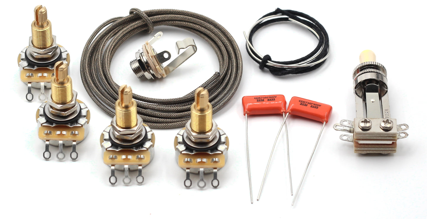 TAOT Gibson Les Paul® - 525 Long Shaft - CTS 525KXL Pots - Orange Drop Caps