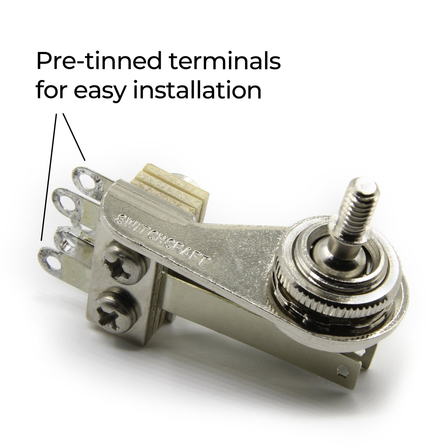 Switchcraft 3-Way Right Angle “L-Type” Toggle Switch w/ or w/o Genuine Switchcraft Tip