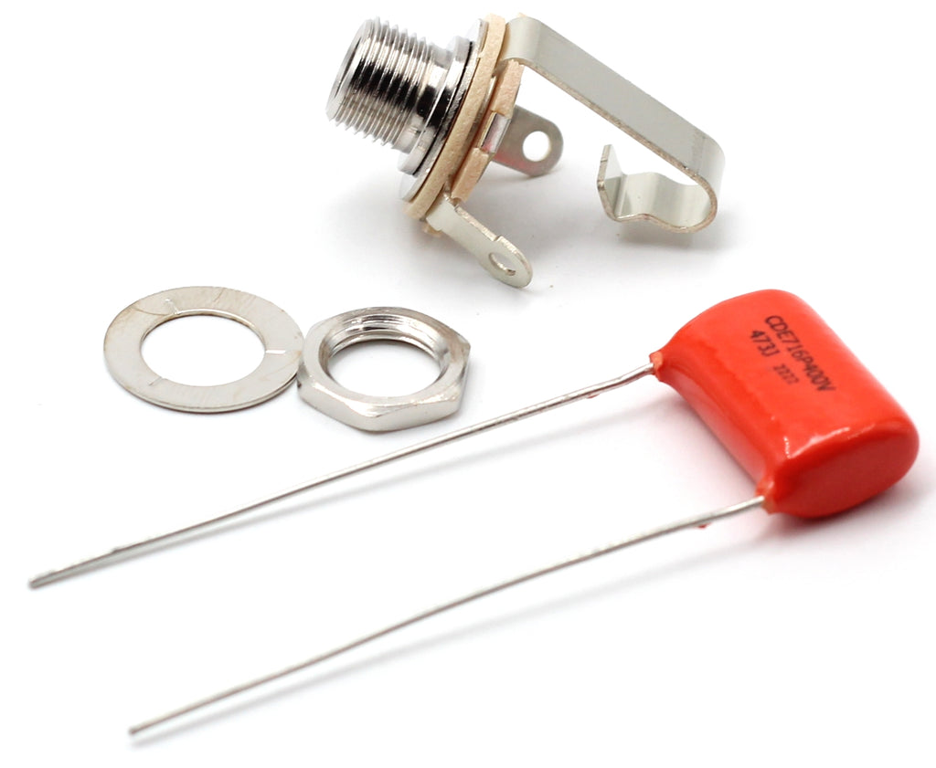 The Art of Tone Fender® Jazz Bass® Wiring Kit - Custom CTS 250k Split Shaft Pots and .047uf Orange Drop Capacitor