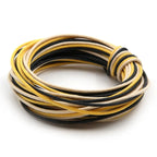 The Art of Tone Gavitt 22 AWG Cloth Guitar Wire - Vintage-Style Push Back, Black/White/Yellow