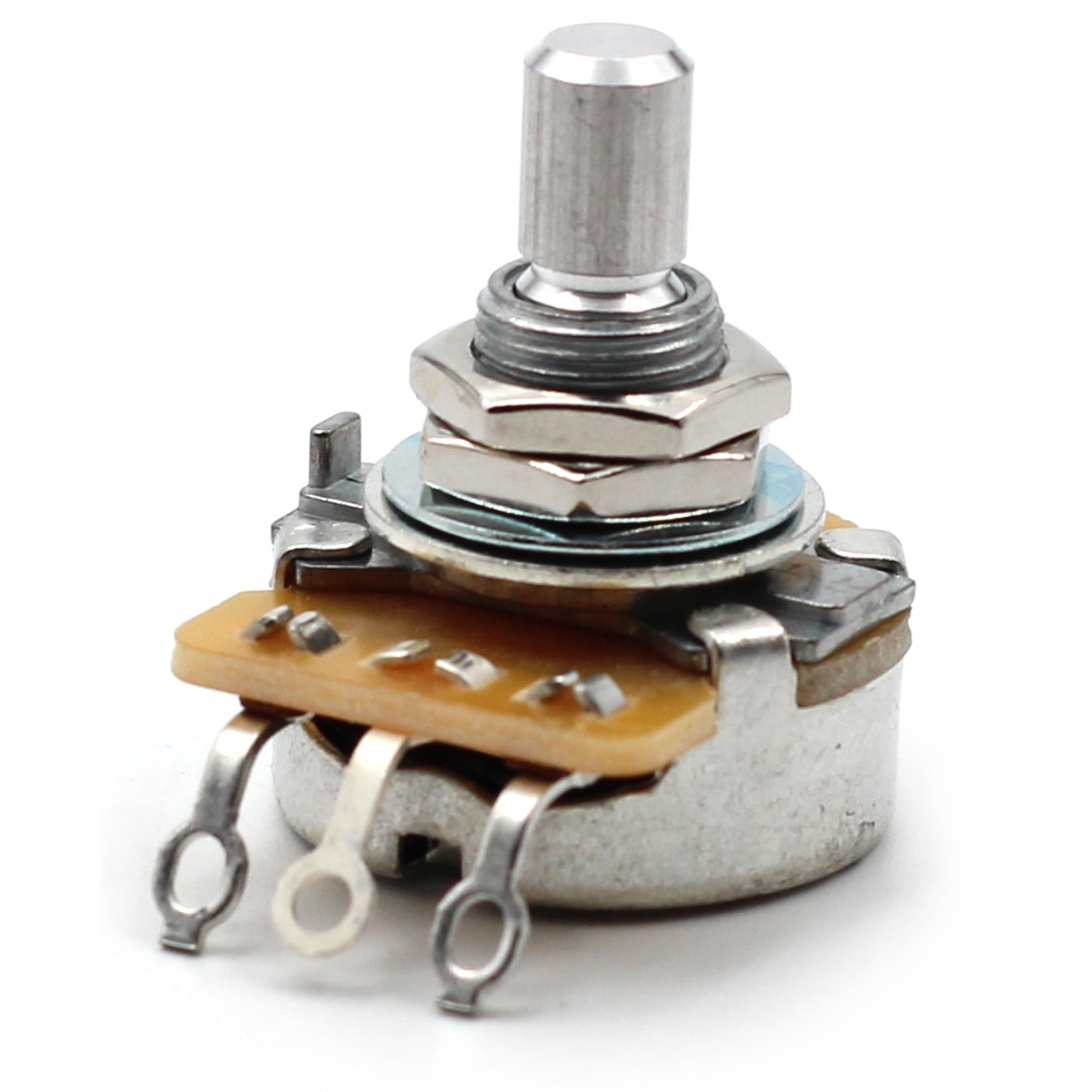 CTS 1 Meg Guitar Potentiometer - Short Solid Shaft, Audio Taper, 10% Tolerance