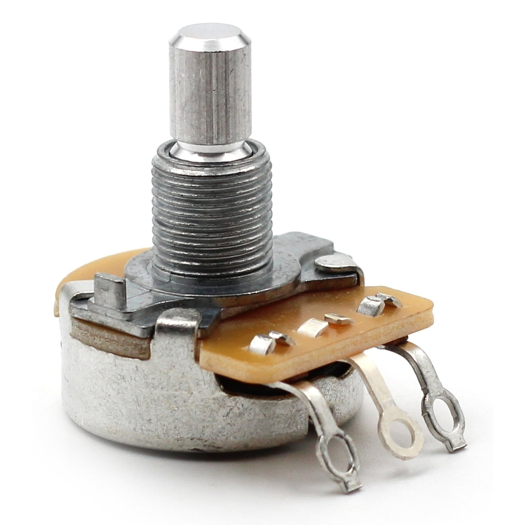 CTS 1 Meg Guitar Potentiometer - Short Solid Shaft, Audio Taper, 10% Tolerance