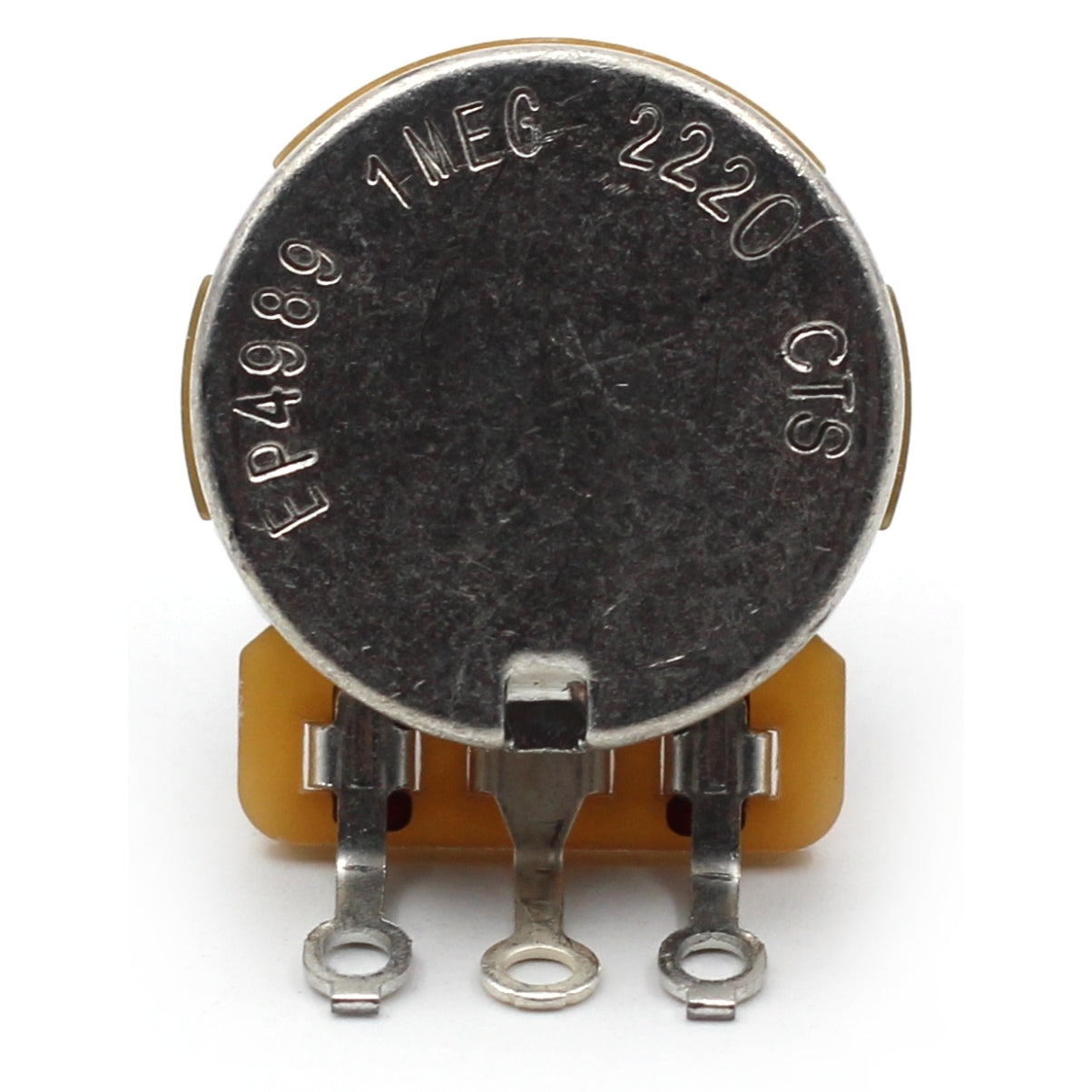 CTS 1 Meg Guitar Potentiometer - Short Solid Shaft, Audio Taper, 10% Tolerance