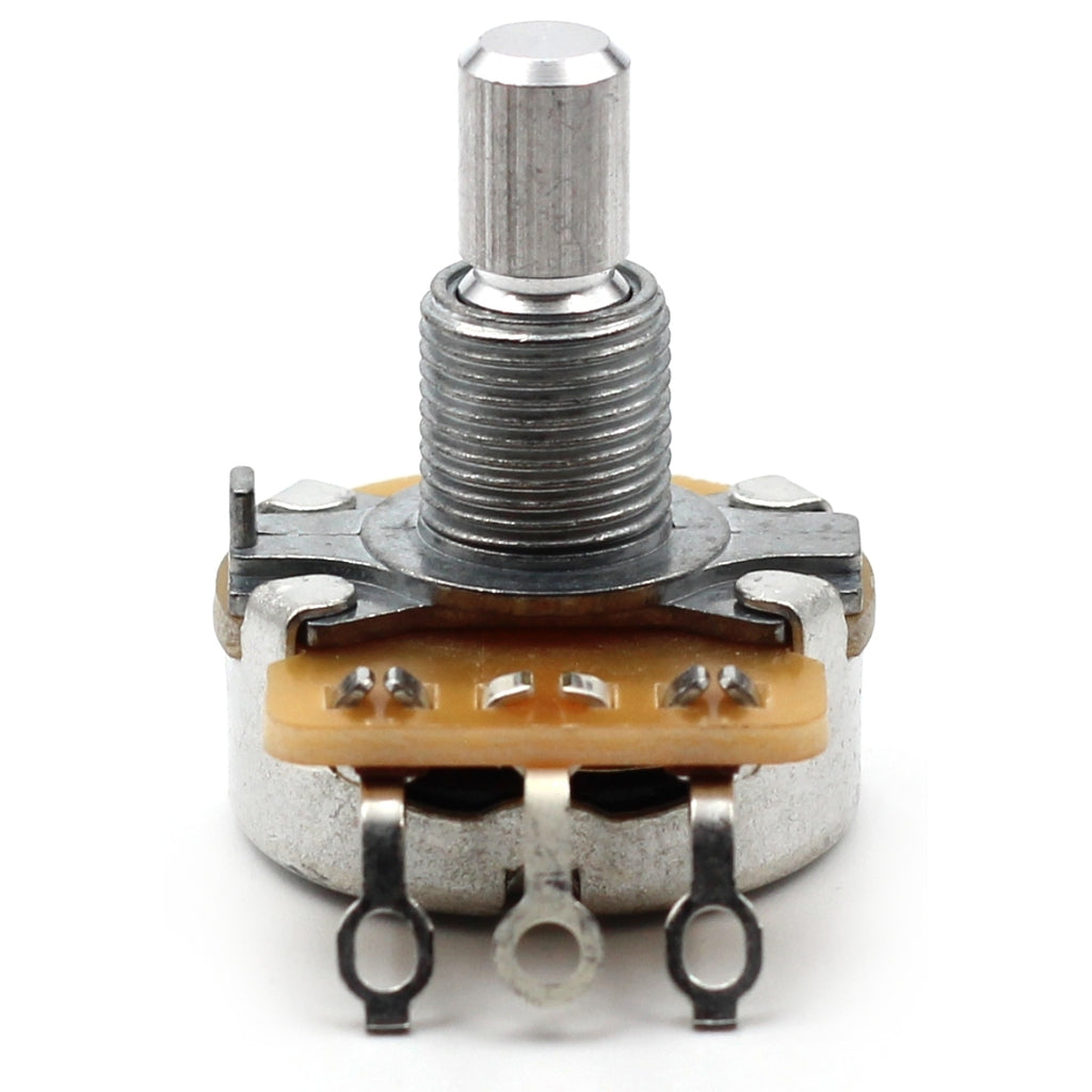CTS 1 Meg Guitar Potentiometer - Short Solid Shaft, Audio Taper, 10% Tolerance