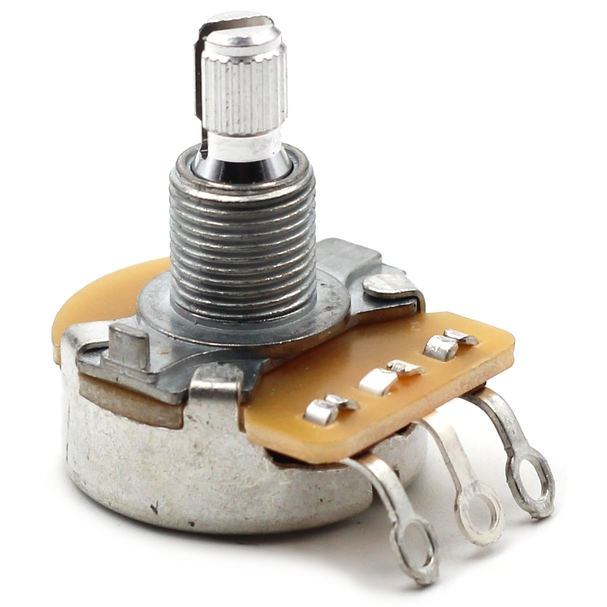 CTS 1 Meg Guitar Potentiometer - Short Split Shaft, Audio Taper, 10% Tolerance