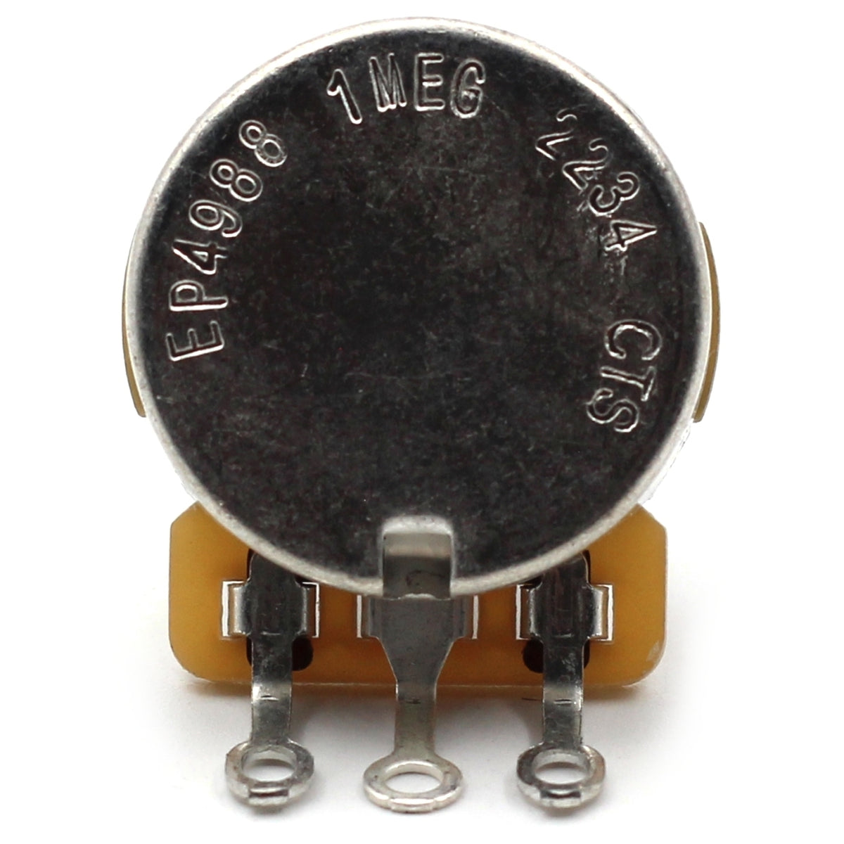 CTS 1 Meg Guitar Potentiometer - Short Split Shaft, Audio Taper, 10% Tolerance