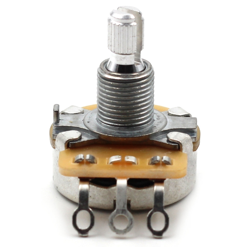 CTS 1 Meg Guitar Potentiometer - Short Split Shaft, Audio Taper, 10% Tolerance