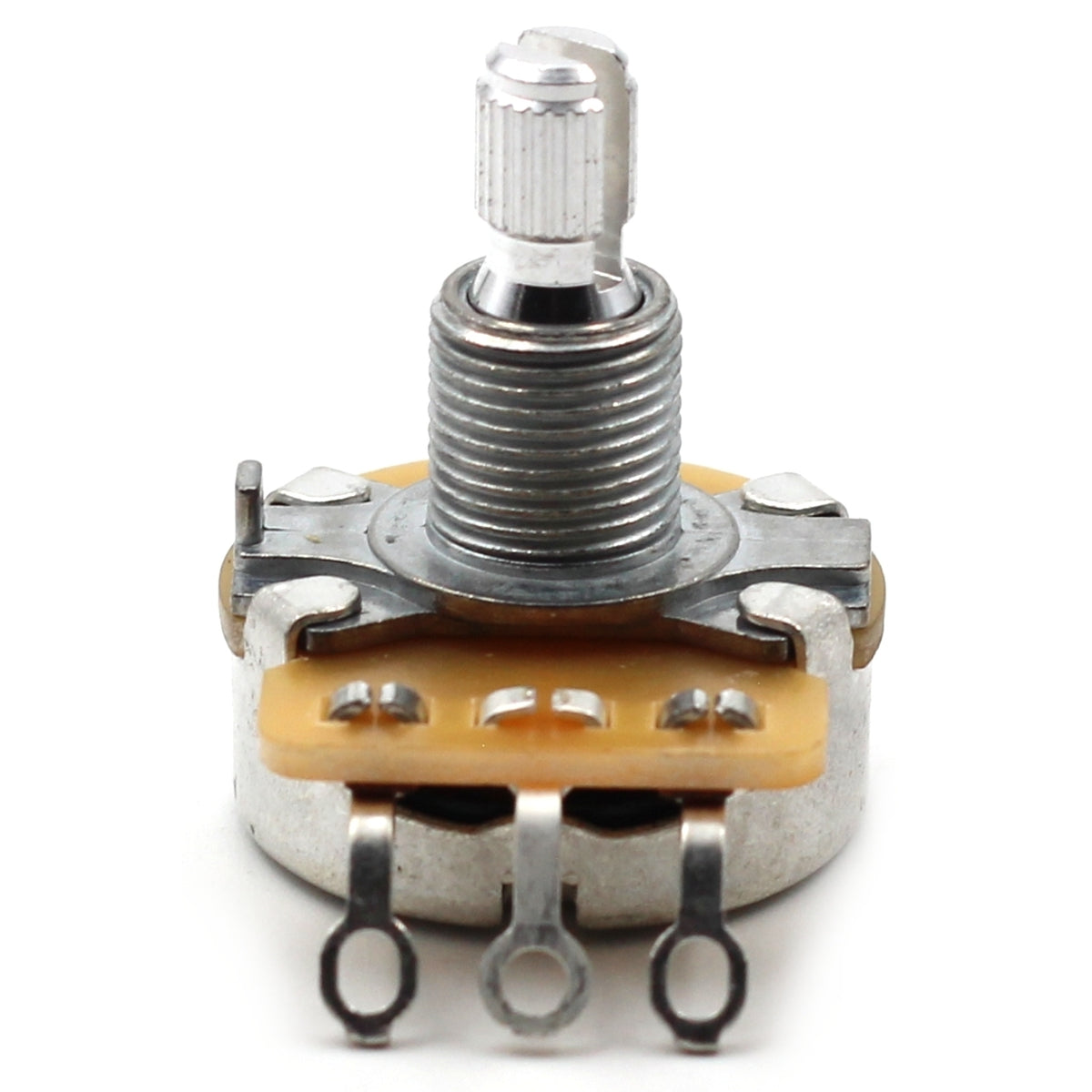 CTS 1 Meg Guitar Potentiometer - Short Split Shaft, Audio Taper, 10% Tolerance