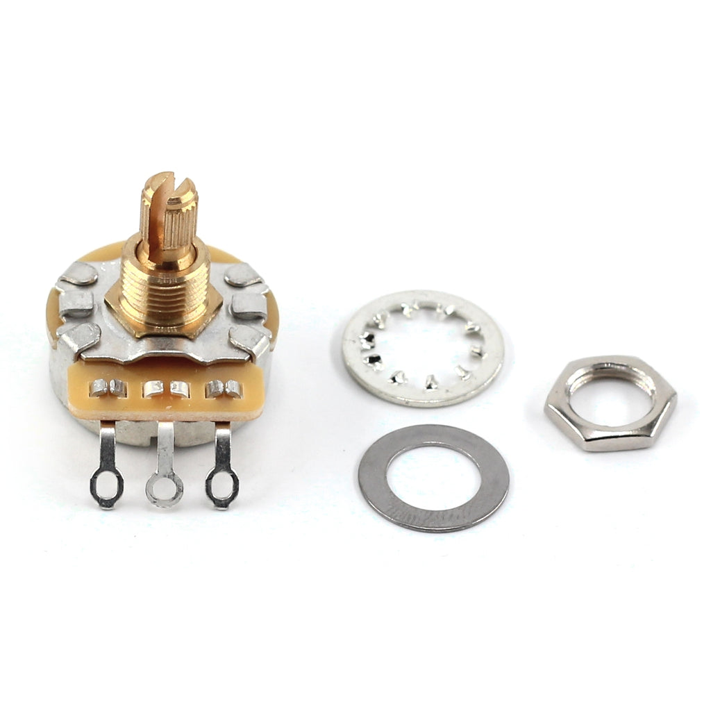 The Art of Tone Custom CTS 250k Potentiometers - Short Split Shaft (3x) w/ Orange Drop .047uF Guitar Capacitor for Fender® Strat®