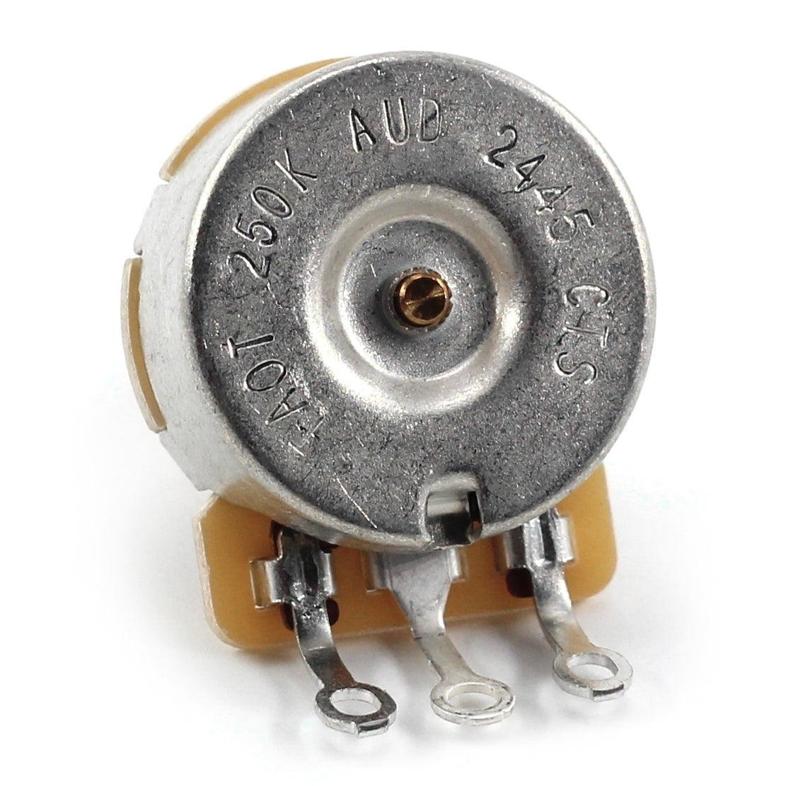 The Art of Tone Custom CTS 250k Potentiometers - Short Split Shaft (3x) w/ Orange Drop .047uF Guitar Capacitor for Fender® Strat®