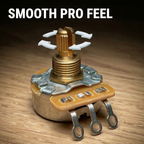 The Art of Tone CTS 250k Potentiometer - Custom Short Split Shaft, Audio Taper, 10% Tolerance