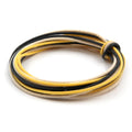 The Art of Tone Gavitt 22 AWG Cloth Guitar Wire - Vintage-Style Push Back, Black/White/Yellow