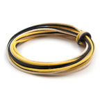 The Art of Tone Gavitt 22 AWG Cloth Guitar Wire - Vintage-Style Push Back, Black/White/Yellow