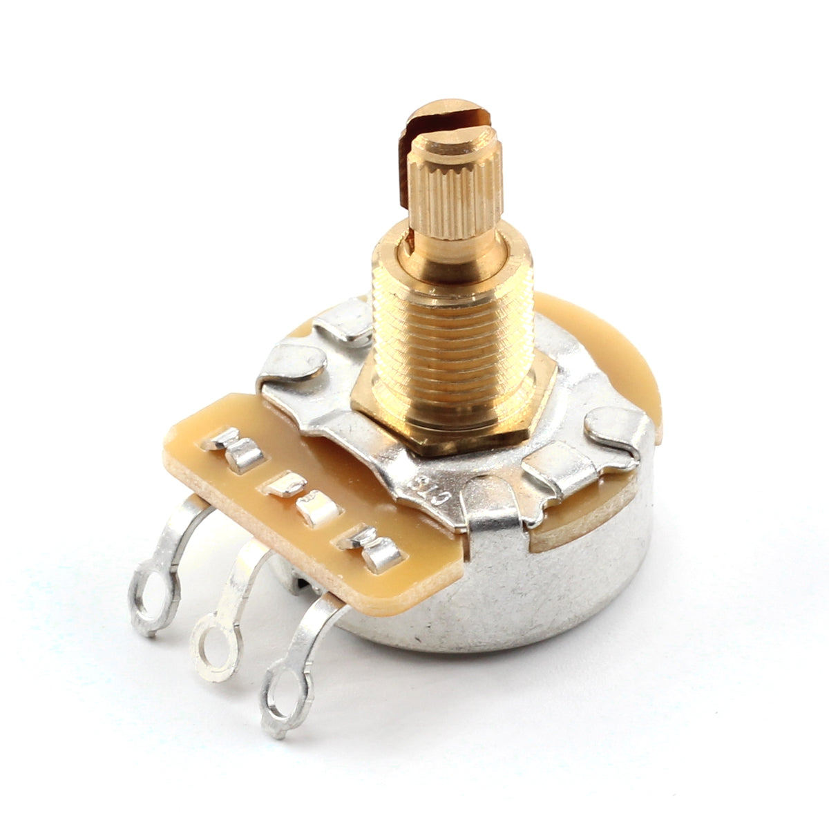 The Art of Tone Custom CTS 500k Potentiometers - Short Split Shaft, Audio Taper (4x) w/ 2x .022uf Orange Drop Capacitors  + 14" Buss Wire