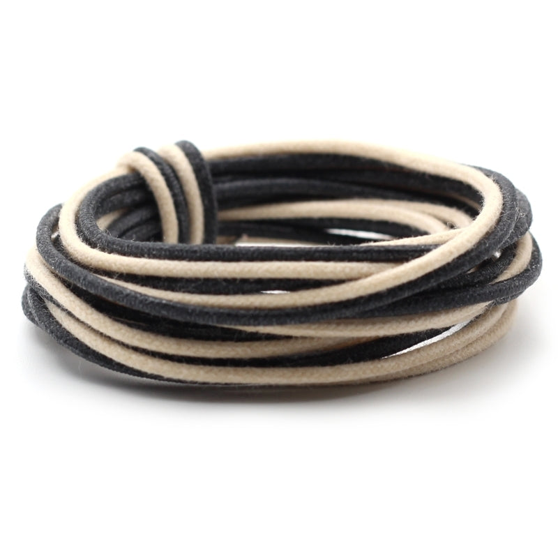 The Art of Tone Gavitt 22 AWG Cloth Guitar Wire - Vintage-Style Push Back, Black/White
