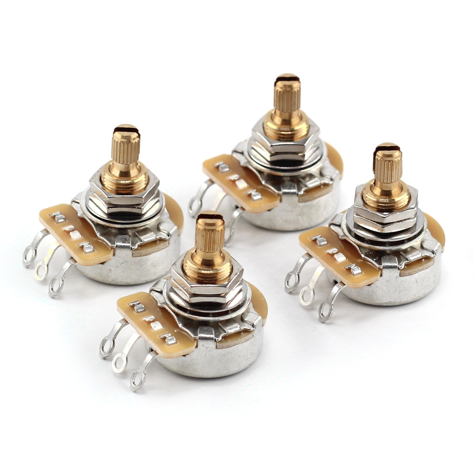 The Art of Tone CTS 500k Potentiometer for Guitar - Custom Short Split Shaft, Audio Taper, 10% Tolerance