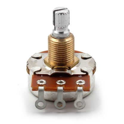 Bourns 500K Audio Taper Potentiometer - SHORT SPLIT Knurled Shaft - Low Friction Rotation