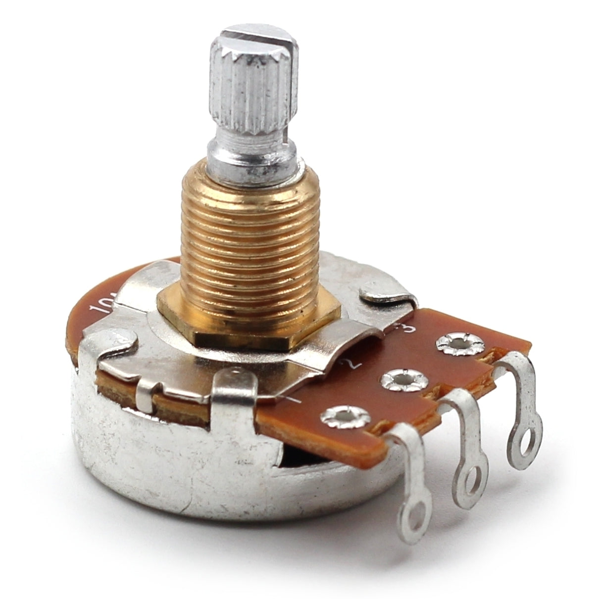 Bourns 250k Potentiometer - Short Split Shaft, Audio Taper, Low Friction Guitar Pot
