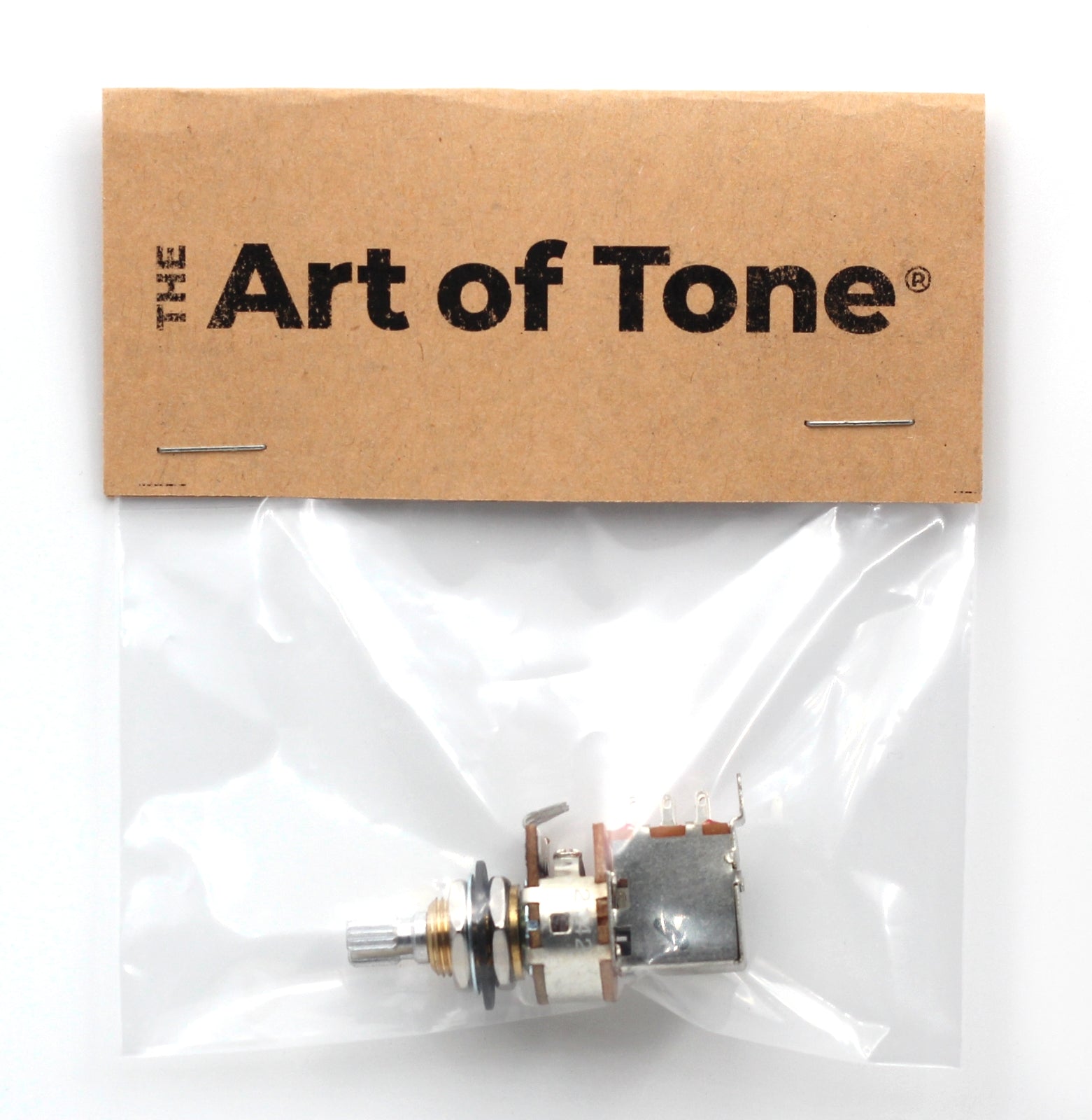 Bourns 250k Push Pull Potentiometer - Short Split Shaft, Audio Taper, DPDT, Low Friction Guitar Pot