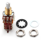 Bourns 250k Push Pull Potentiometer - Short Split Shaft, Audio Taper, DPDT, Low Friction Guitar Pot
