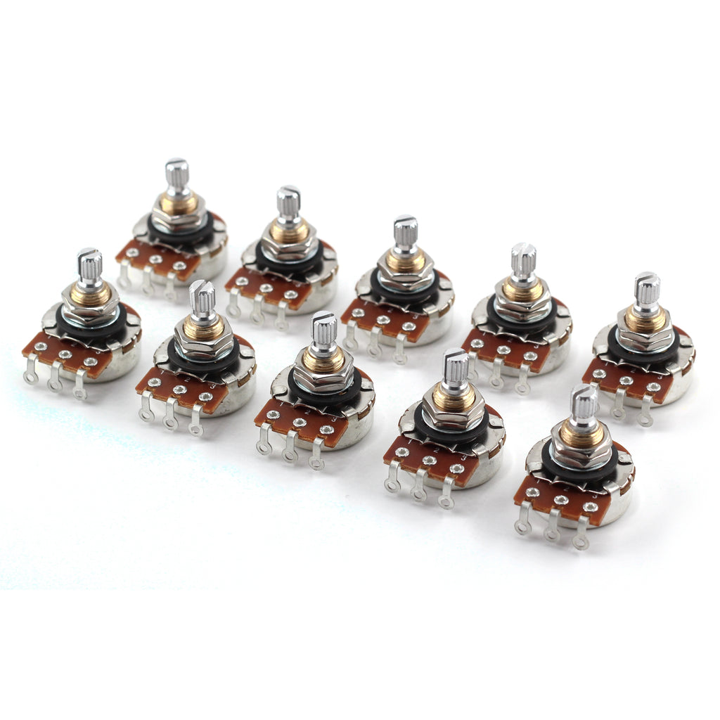 Bourns 250k Potentiometer - Short Split Shaft, Audio Taper, Low Friction Guitar Pot