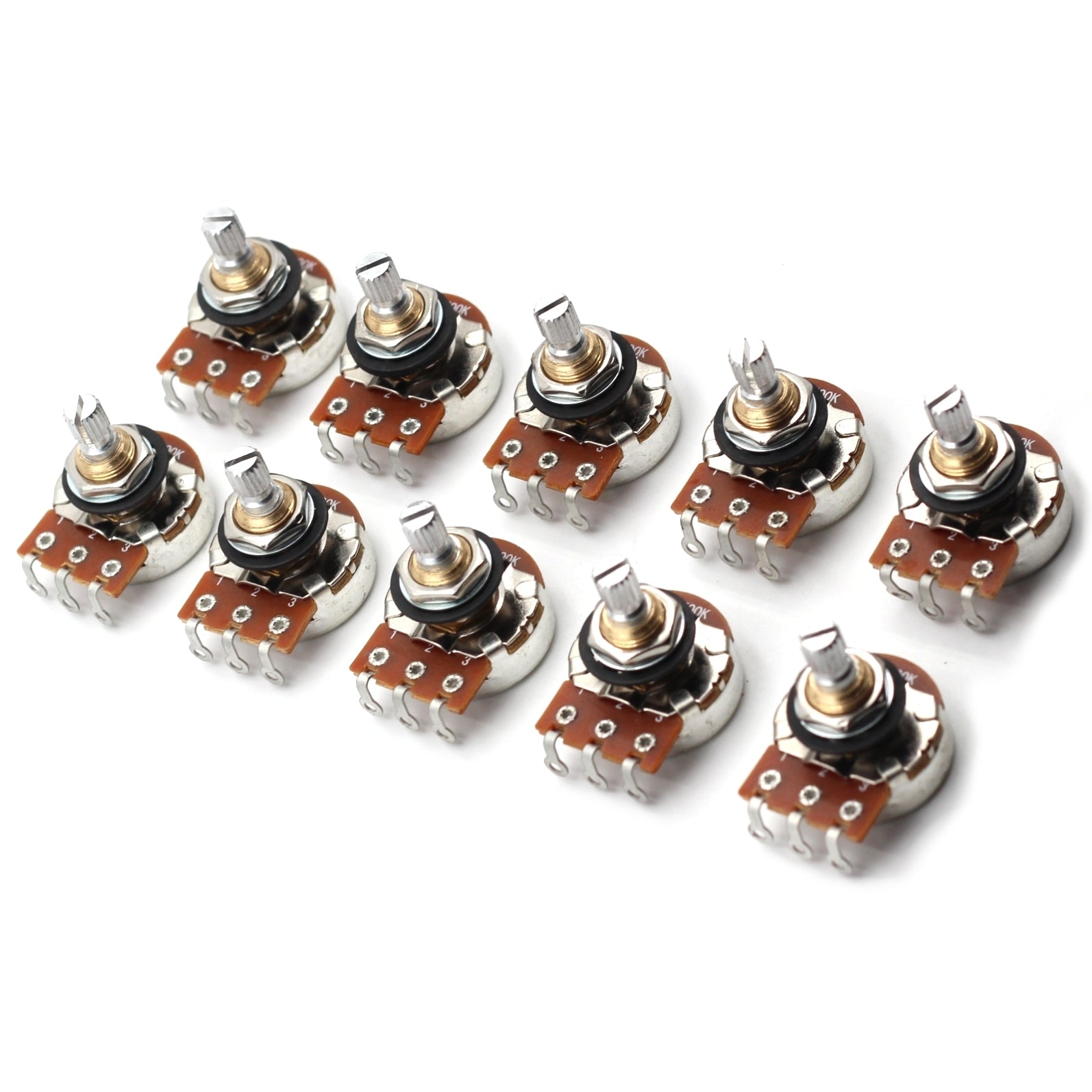 Bourns 500k Potentiometer - Short Split Shaft, Audio Taper, Low Friction Guitar Pot