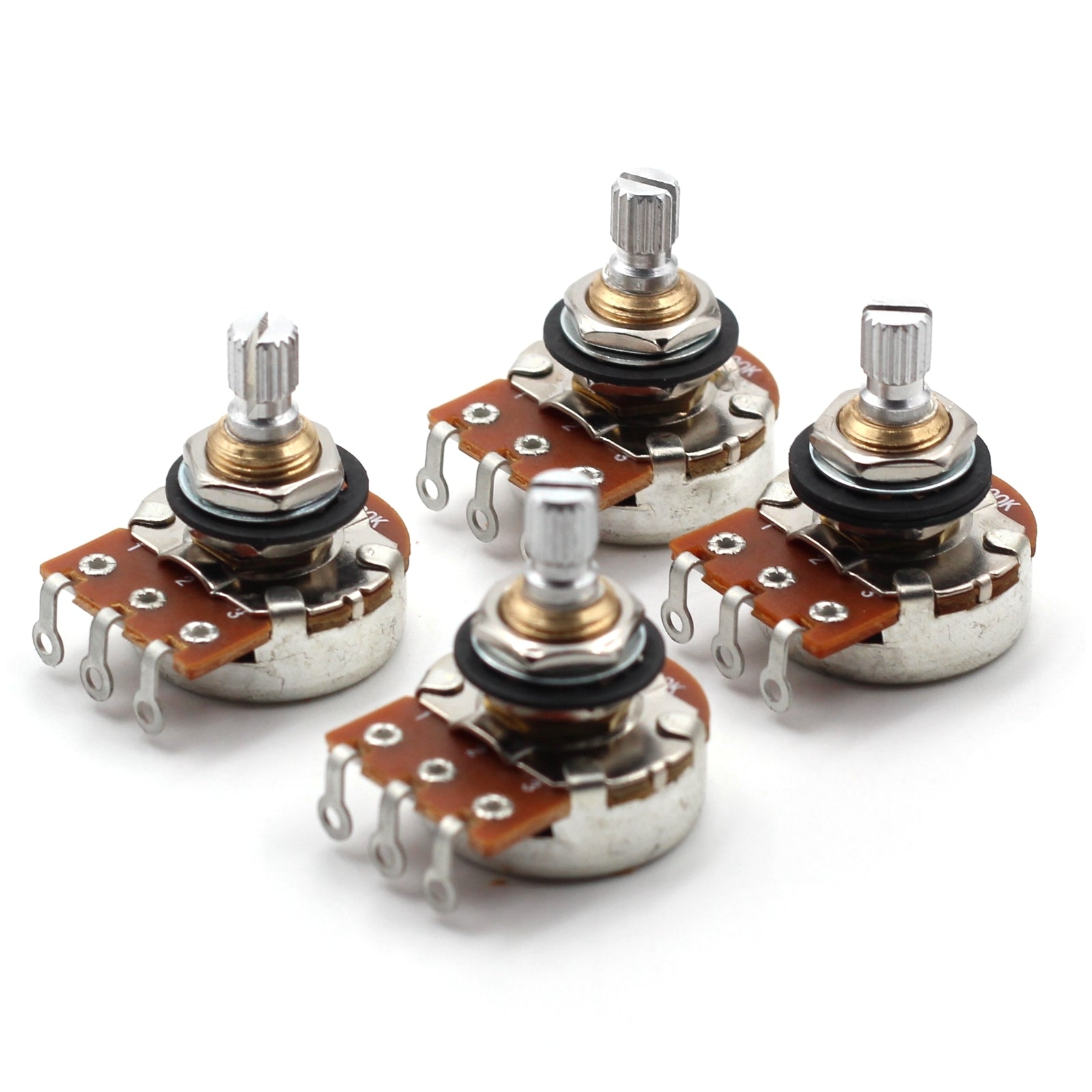 Bourns 500k Potentiometer - Short Split Shaft, Audio Taper, Low Friction Guitar Pot