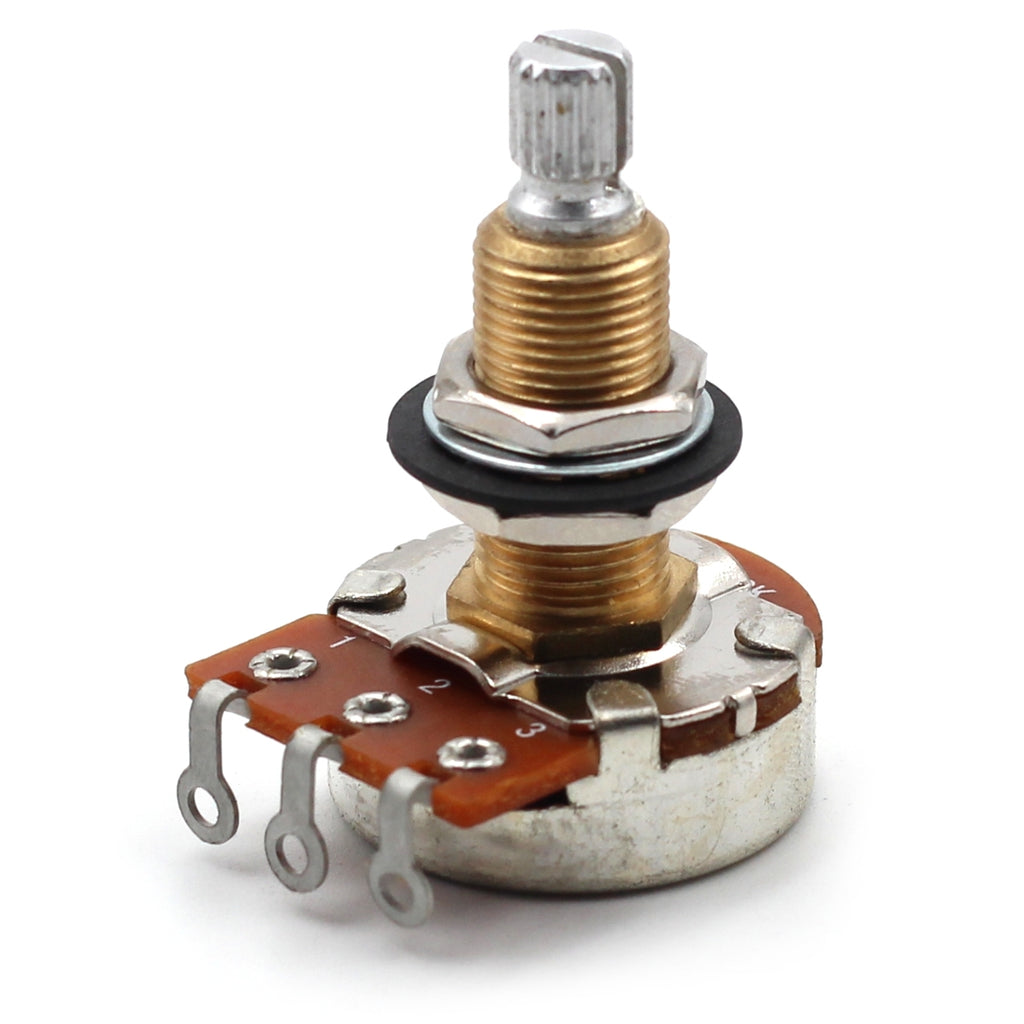 Bourns 500k Potentiometer - Long Split Shaft, Audio Taper, Low Friction Guitar Pot