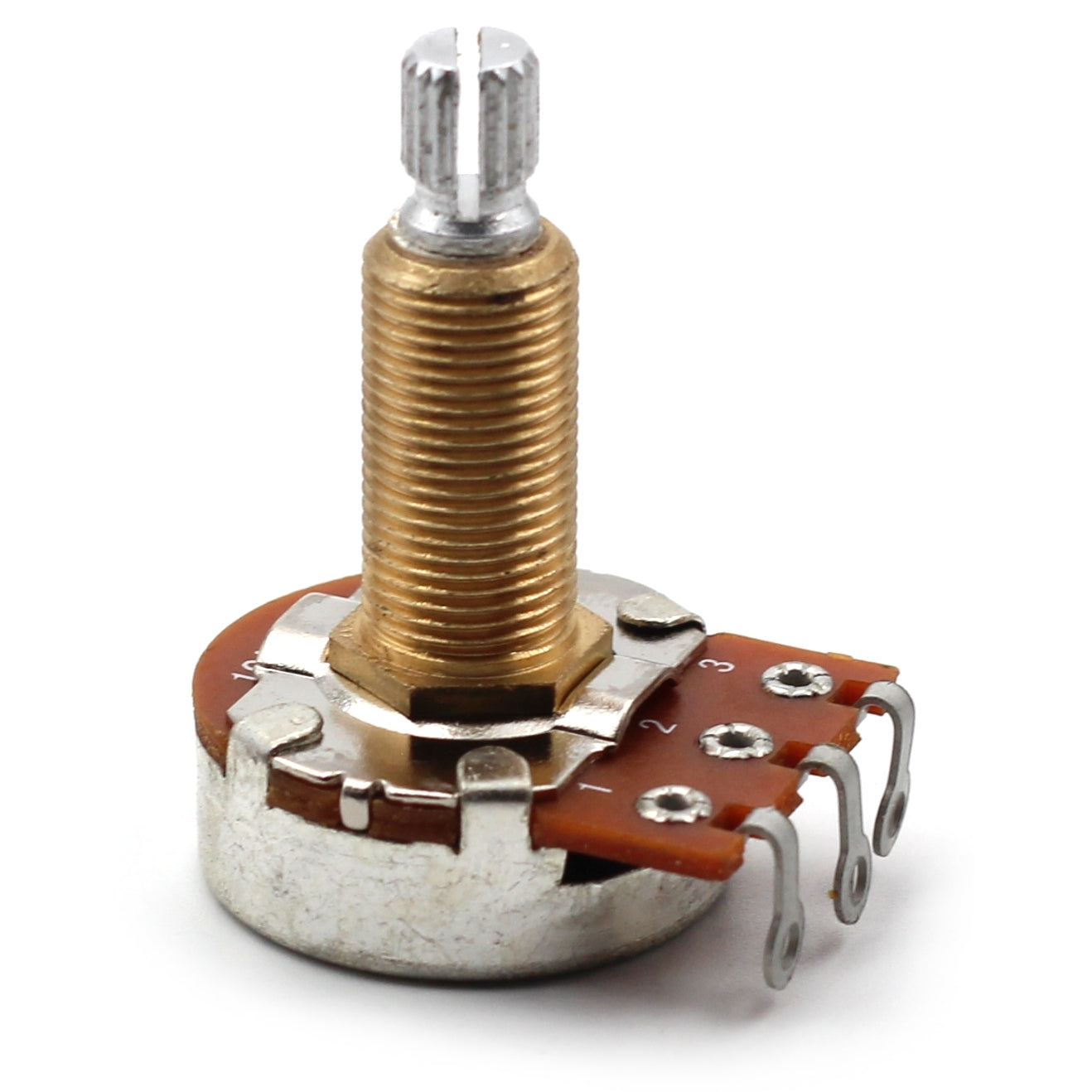 Bourns 500k Potentiometer - Long Split Shaft, Audio Taper, Low Friction Guitar Pot