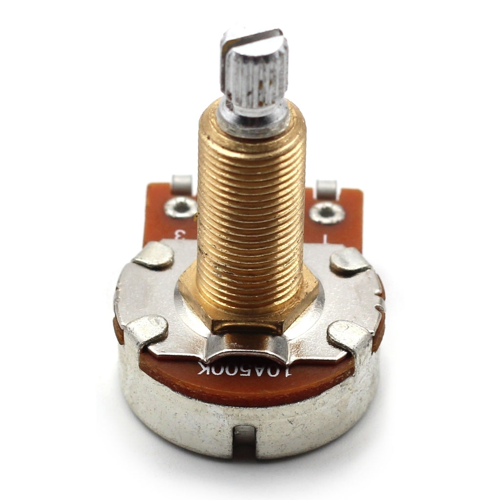 Bourns 500k Potentiometer - Long Split Shaft, Audio Taper, Low Friction Guitar Pot