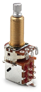 Bourns 500k Push Pull Potentiometer - Long Split Shaft, Audio Taper, DPDT, Low Friction Guitar Pot