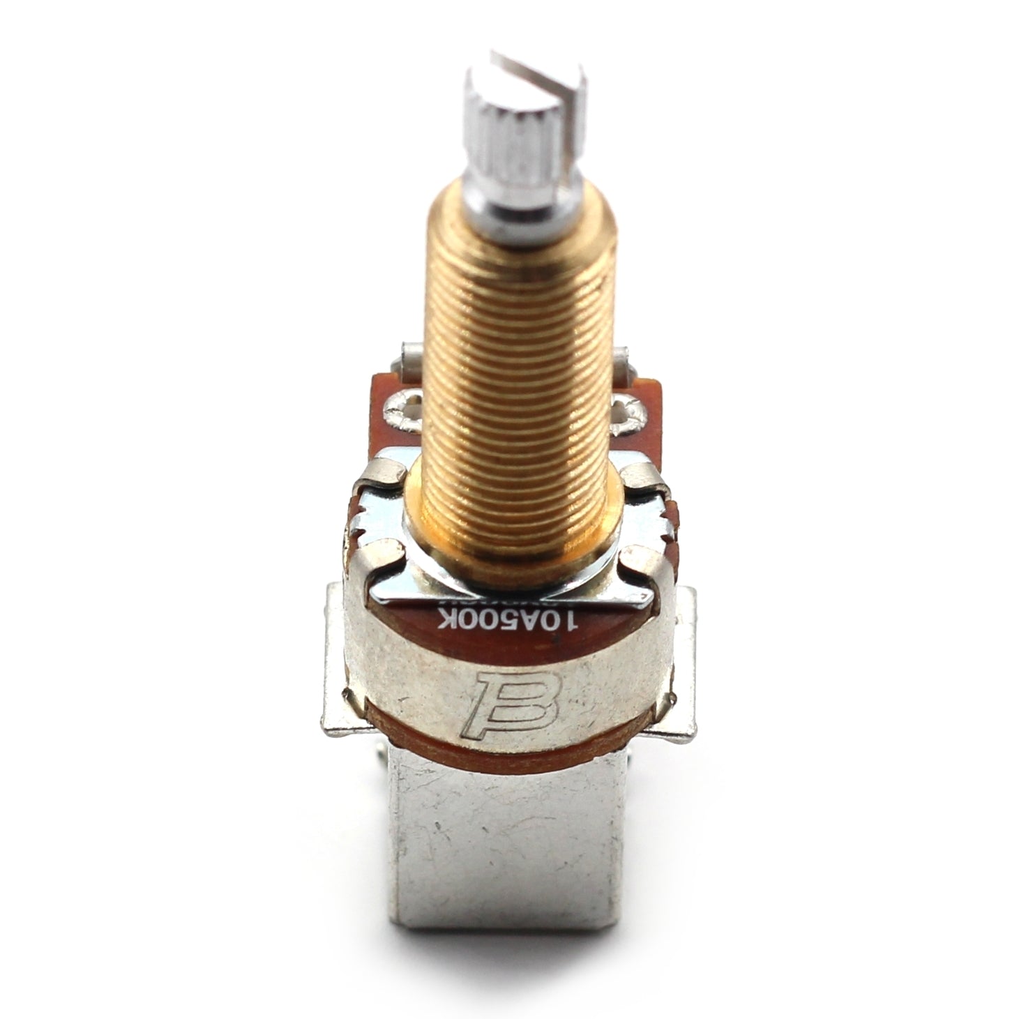 Bourns 500k Push Pull Potentiometer - Long Split Shaft, Audio Taper, DPDT, Low Friction Guitar Pot