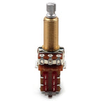 Bourns 500k Push Pull Potentiometer - Long Split Shaft, Audio Taper, DPDT, Low Friction Guitar Pot