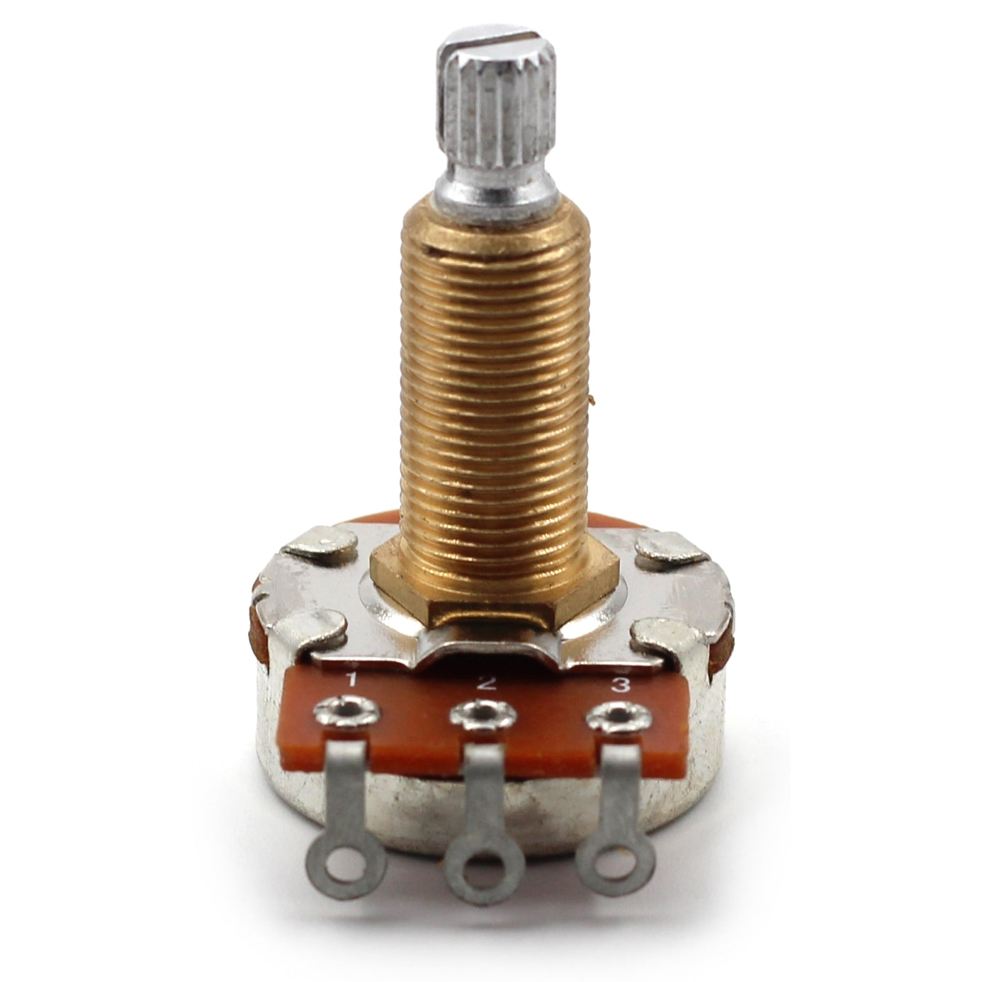 Bourns 500k Potentiometer - Long Split Shaft, Audio Taper, Low Friction Guitar Pot