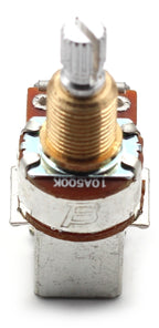 Bourns 500k Push Pull Potentiometer - Short Split Shaft, Audio Taper, DPDT, Low Friction Guitar Pot