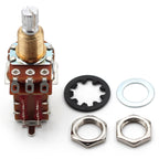 Bourns 500k Push Pull Potentiometer - Short Split Shaft, Audio Taper, DPDT, Low Friction Guitar Pot
