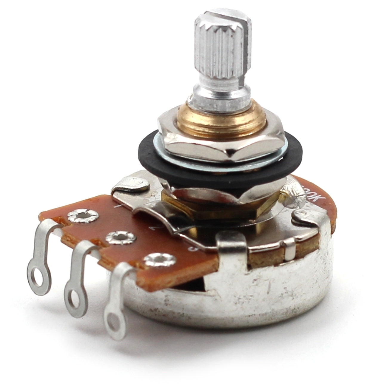 Bourns 500k Potentiometer - Short Split Shaft, Audio Taper, Low Friction Guitar Pot