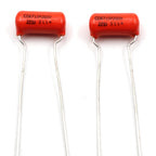 The Art of Tone Custom CTS 500k Long Shaft Guitar Potentiometers (4x) w/ Orange Drop .022uF/200v Guitar Capacitors (2x)