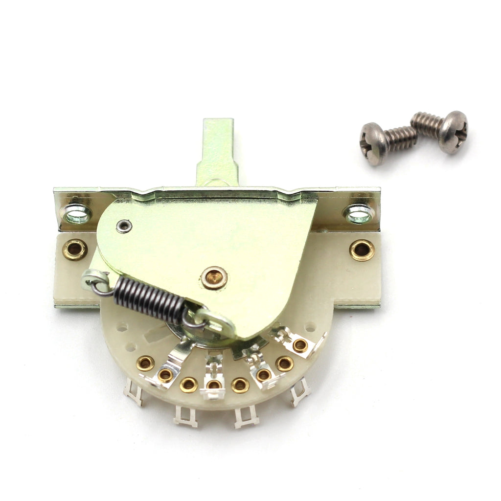 CRL 5-Way Blade Switch for Stratocaster®/Telecaster® Pickup Selector Switch - w/ Mounting Screws