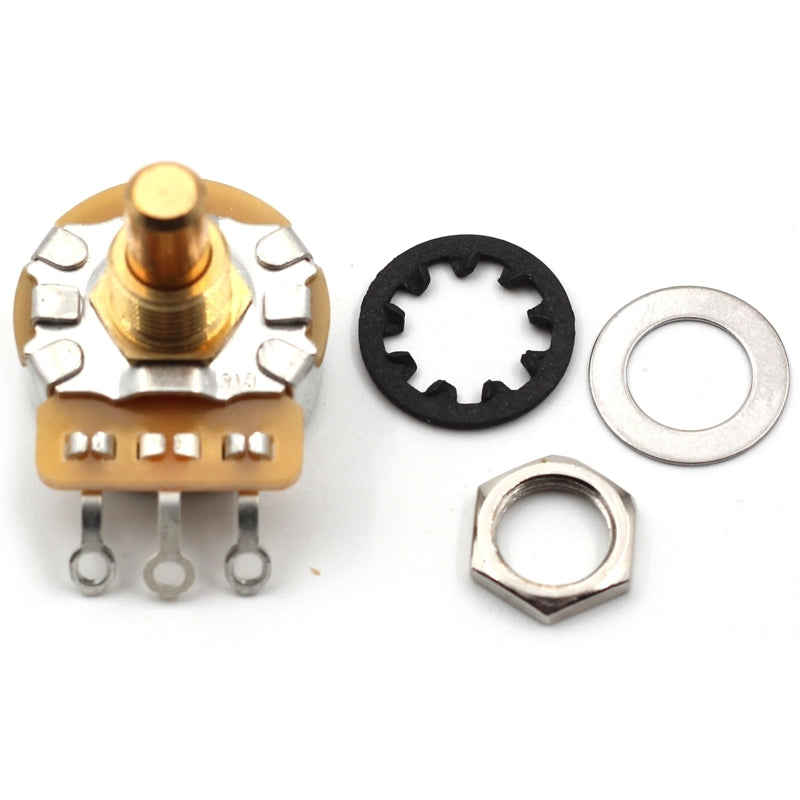 CTS 250k Potentiometer for Guitar - Short Solid Shaft, Audio Taper, 10% Tolerance