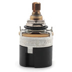 CTS 250k Potentiometer - Push Pull Pot, Short Split Shaft, Audio Taper, DPDT, Coil Split, 10% Tolerance