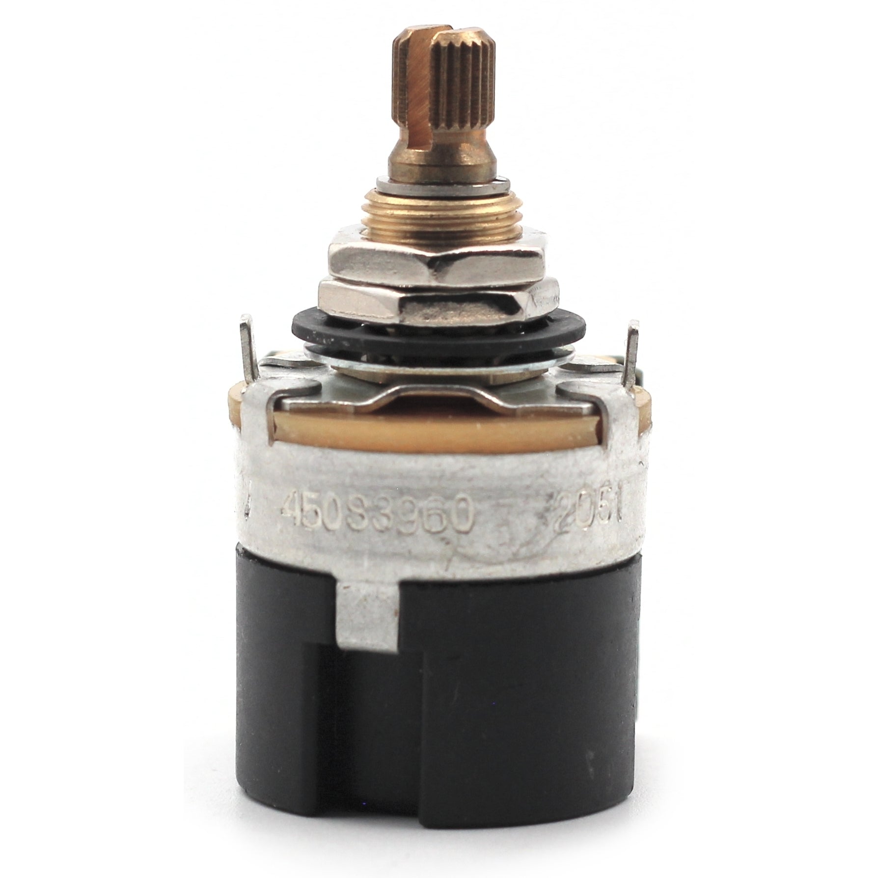 CTS 250k Potentiometer - Push Pull Pot, Short Split Shaft, Audio Taper, DPDT, Coil Split, 10% Tolerance