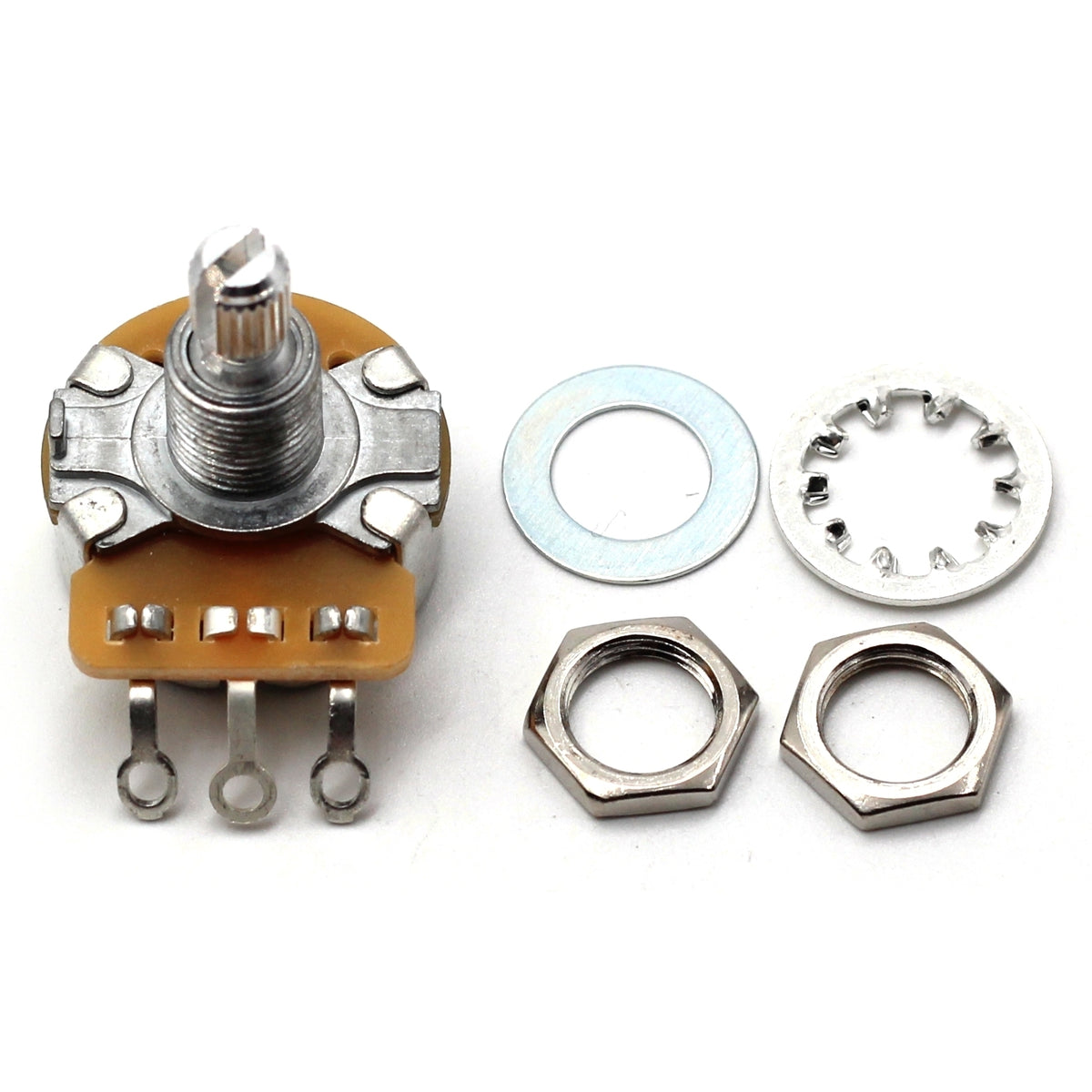 CTS 300k Potentiometer - Short Split Shaft, Audio Taper, 10% Tolerance