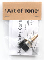 CTS 500k Potentiometer for Guitar - Push Pull Pot, Long Split Shaft, Audio Taper, DPDT, Coil Split Pot, 10% Tolerance