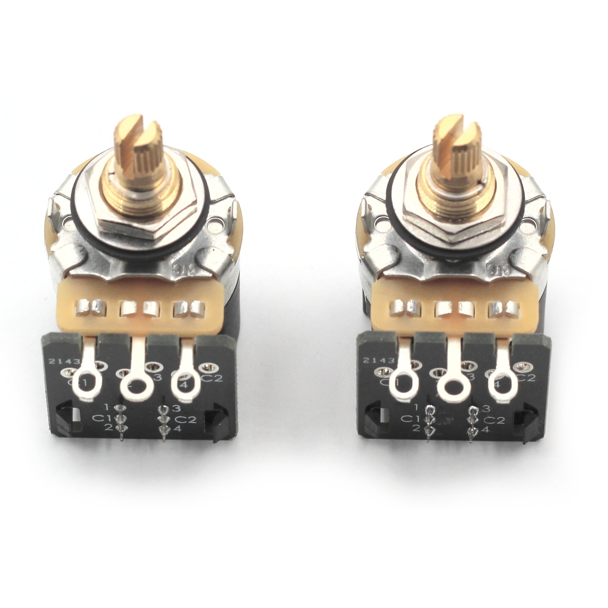 CTS 500k Push/Pull Potentiometer for Guitar - Push Pull Pot, Short Split Shaft, Audio Taper, DPDT, Coil Split, 10% Tolerance