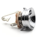 Electrosocket Jack Plate for Telecasters® with Switchcraft #11 Mono Guitar Jack - Polished Chrome Finish
