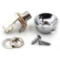 Electrosocket Jack Plate for Telecasters® with Switchcraft #11 Mono Guitar Jack - Polished Chrome Finish